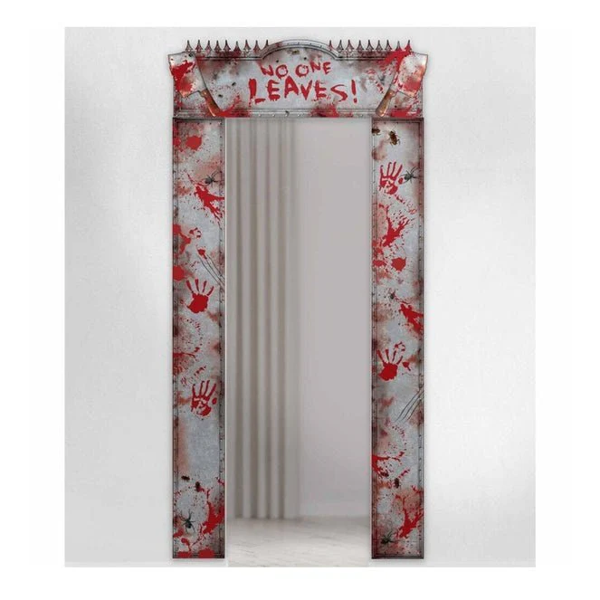 Bloody Doorway Entry Decoration No One Leaves