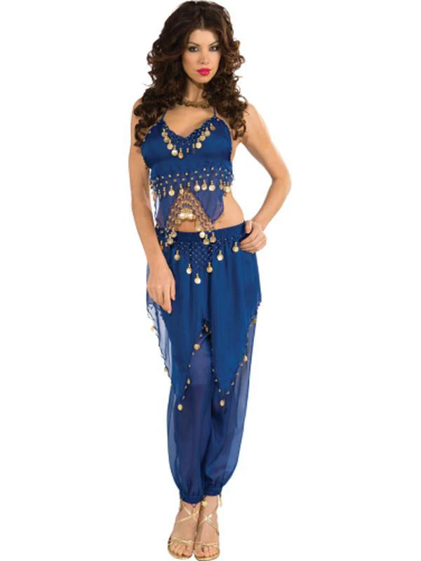 Blue Belly Dancer Costume Size S