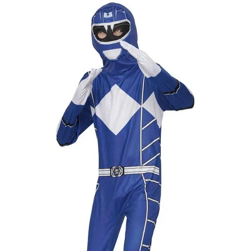 Blue Ranger Jumpsuit Costume Child - Image 2