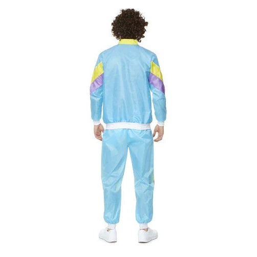 Blue Shell Suit 80s Costume - Image 2