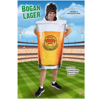 Bogan Lager Beer Glass Costume - Image 2