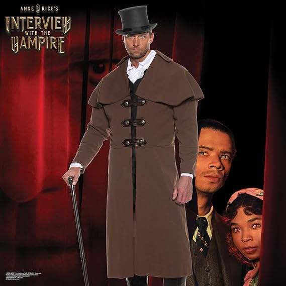Brown Vampire Lestat's Carriage Coat Costume, Adult - Image 4