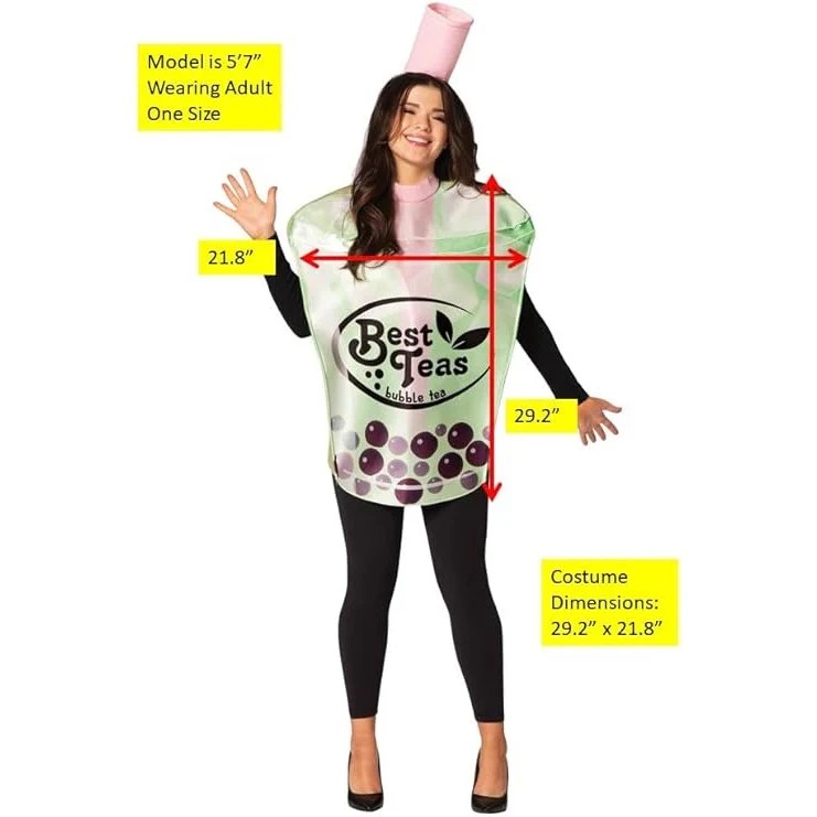Bubble Tea Cup Adult Costume - Image 2