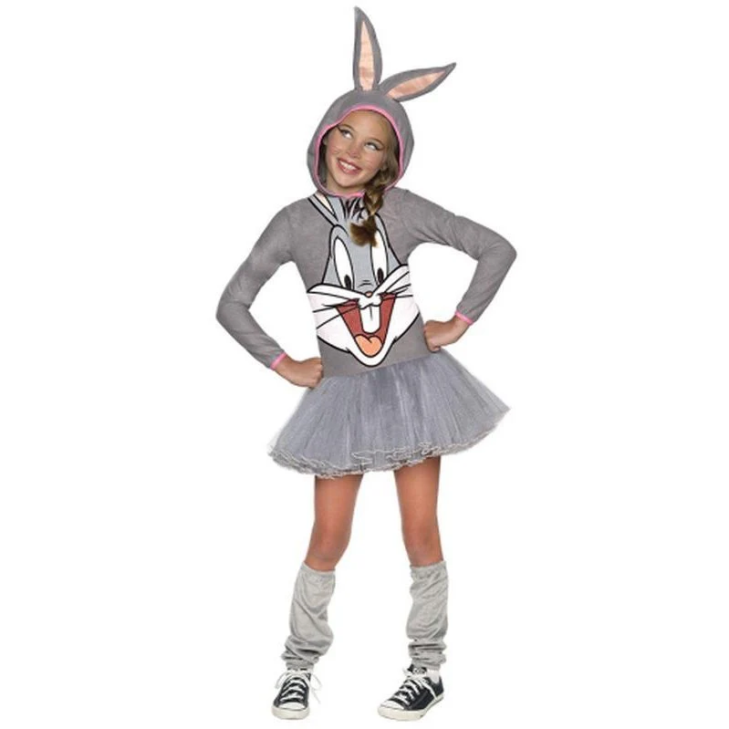 Bugs Bunny Girls Hooded Costume Size S