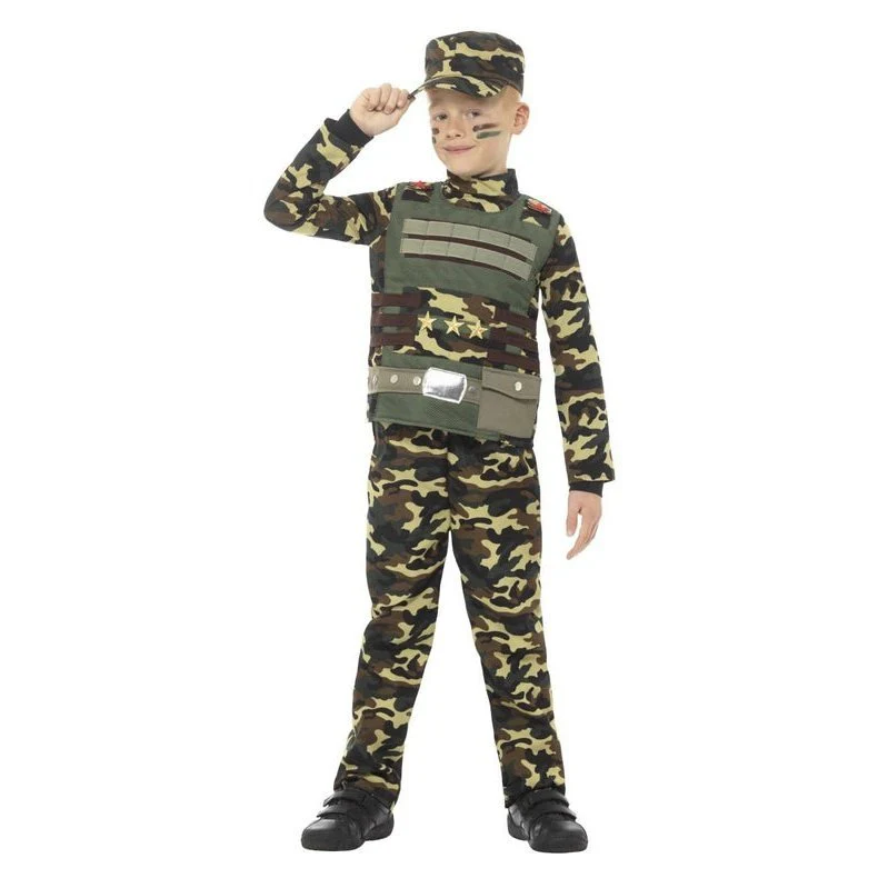 Camouflage Military Boy Costume - Image 4
