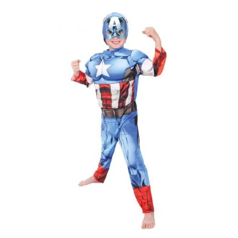 Captain America Avengers Assemble Deluxe - Size 3-5 - Image 2