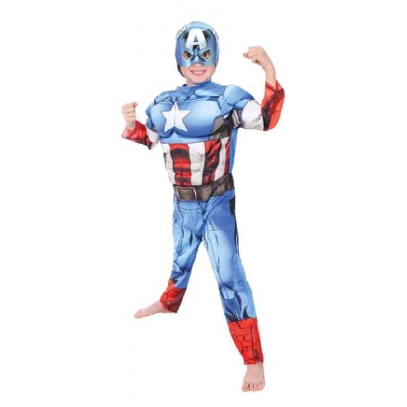 Captain America Avengers Assemble Deluxe - Size 3-5 - Image 3