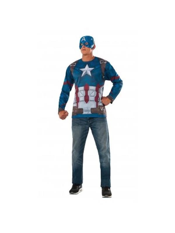 Captain America Costume Top Size Std. - Image 3