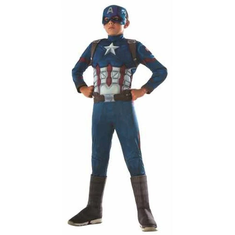 Captain America Cw Deluxe Costume Size 3 5 - Image 2