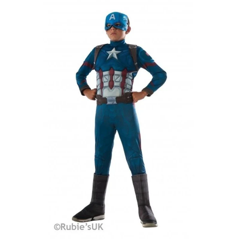 Captain America Cw Deluxe Costume Size S - Image 3