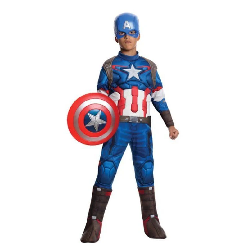 Captain America Deluxe Costume Size L - Image 2