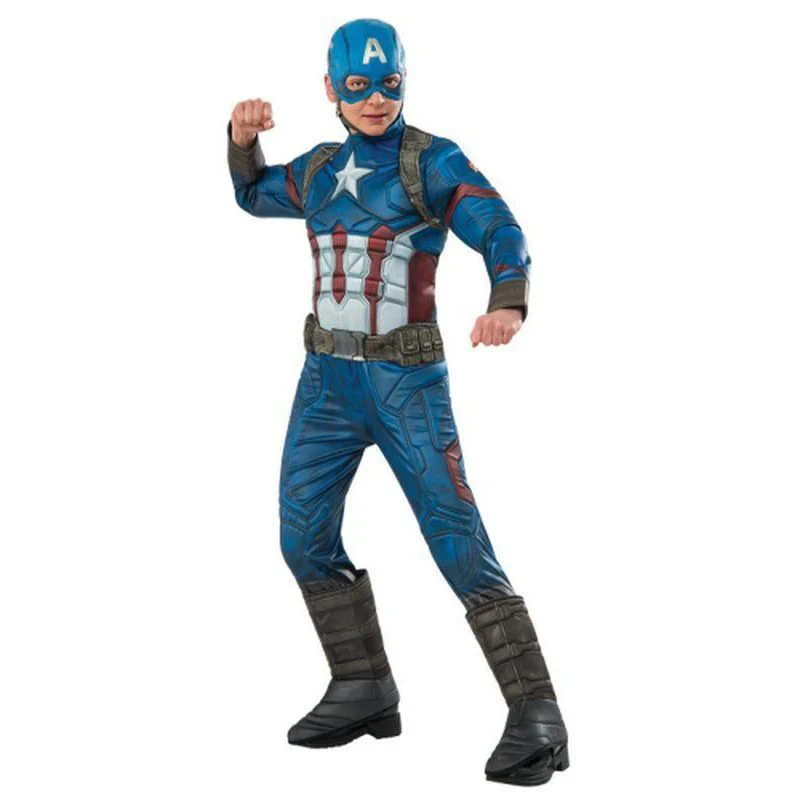 Captain America Premium Costume Size 6 8 - Image 2