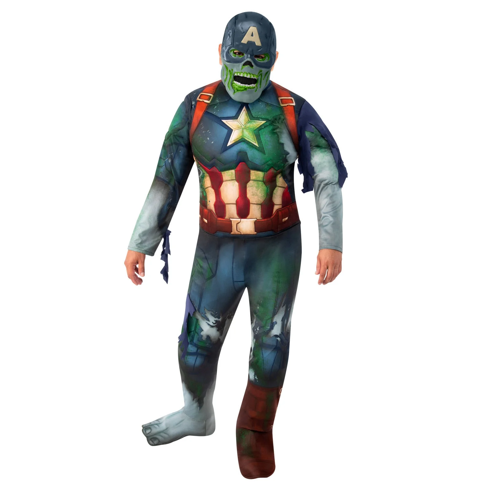 Captain America ‘What If?’ Zombie Deluxe Costume, Adult - Image 2