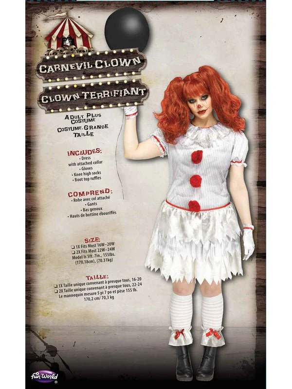 Carnevil Clown Plus Size - Image 3