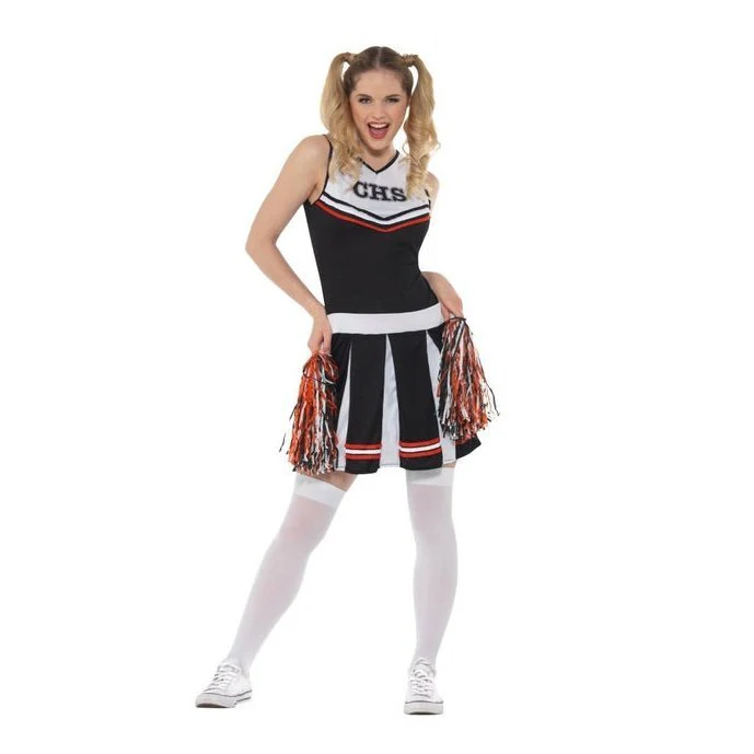 Cheerleader Costume, Black - Image 3