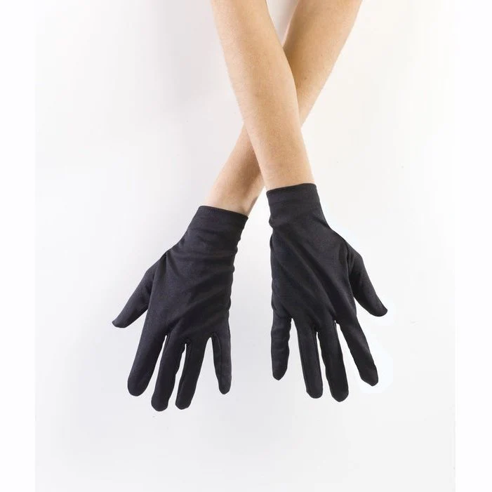 Child Costume Gloves Black