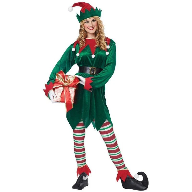 Christmas Elf Adults Costume - Image 2
