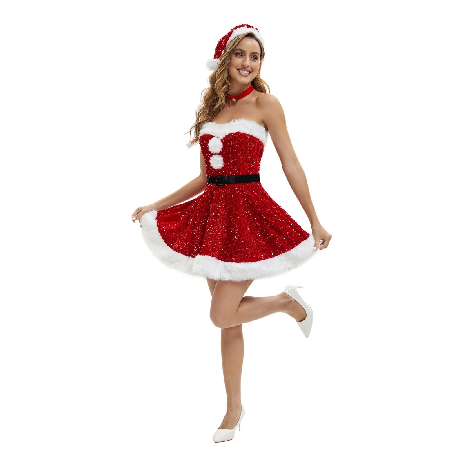 Christmas Santa Womens Costume - Image 2