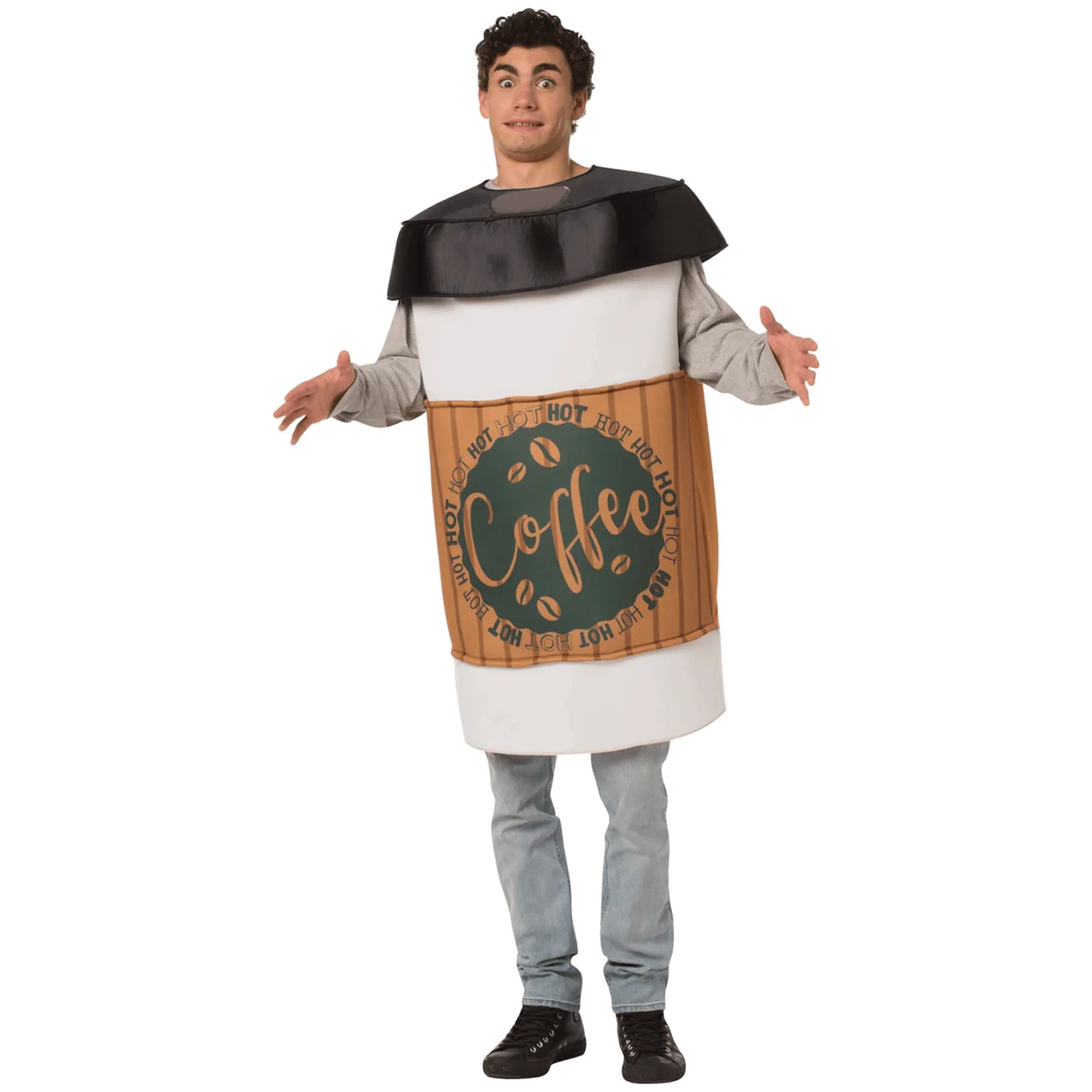 Coffee 2 Go Cup of Hot Brewed Adult Costume