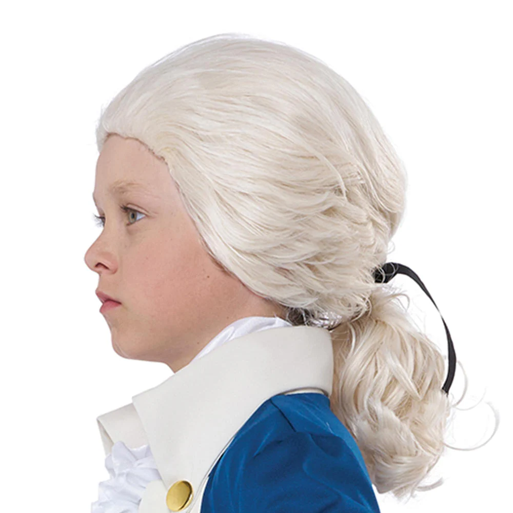 Colonial Alexander Hamilton Child Costume Wig - Image 2