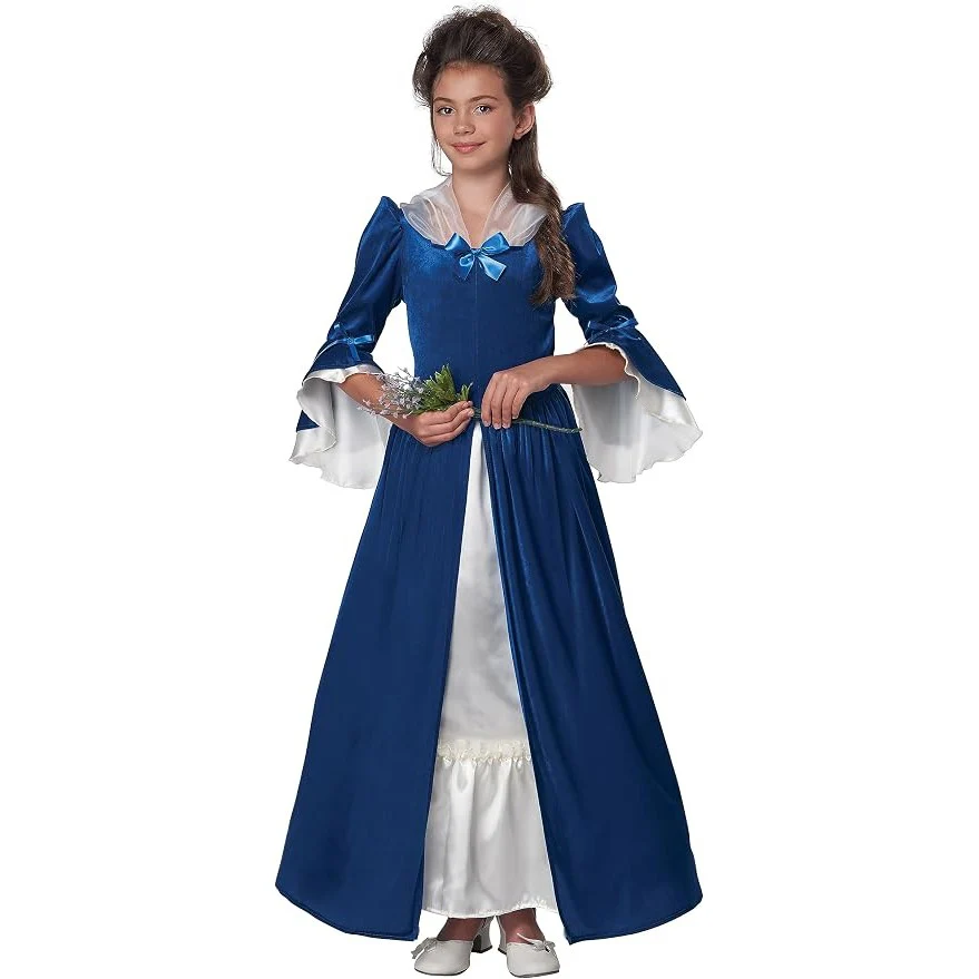 Colonial Era/Martha Washington Girls Costume - Image 2