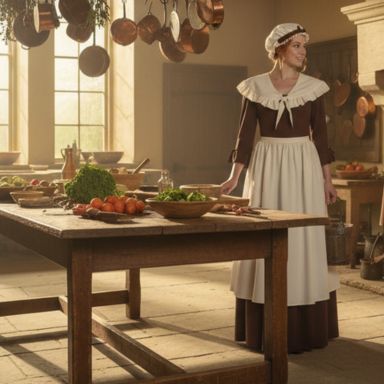Colonial Village Woman Adult Costume - Image 3