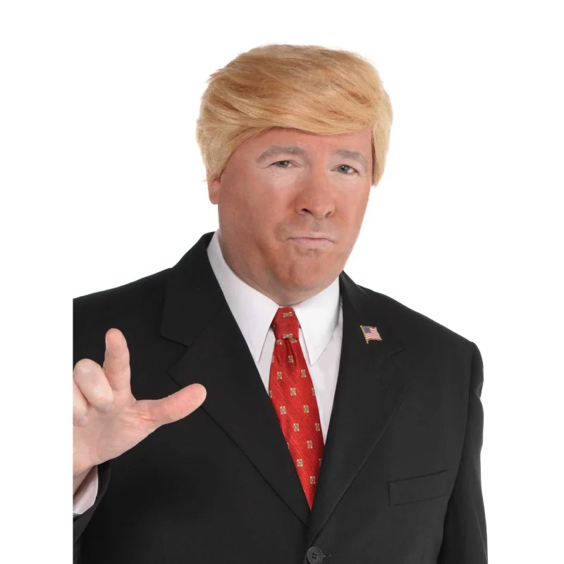Combover Presidential Wig Multicoloured - Image 2