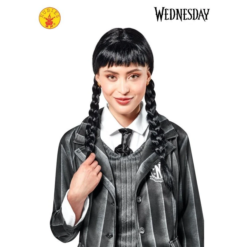 Wednesday Wig (Netflix Series) - Adult