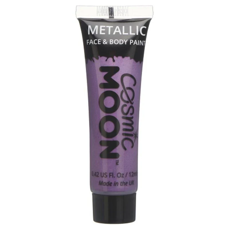 Cosmic Moon Metallic Face & Body Paint, Purple - Image 2