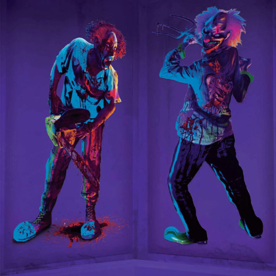 Creepy Carnival Scene Setter Black Light Reactive