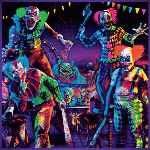 Creepy Carnival Scene Setters Backdrop Decoration