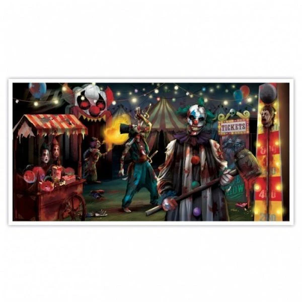 Creepy Carnival Side Show Horizontal Banner
