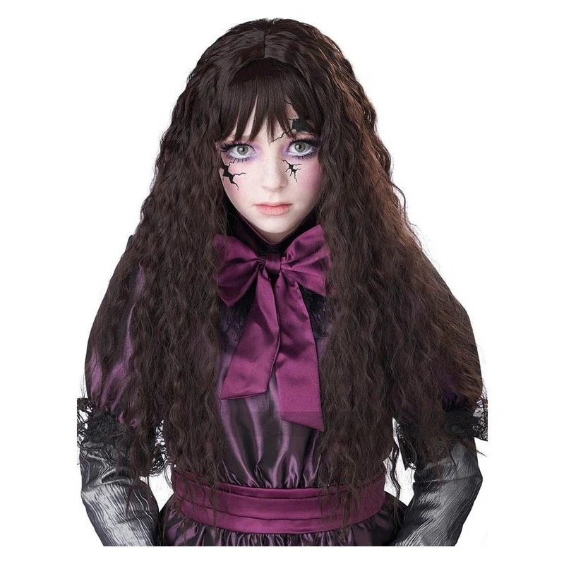 Creepy Doll Brunette Wig