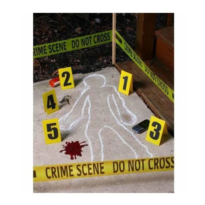 Crime Scene Kit With Blood Splat