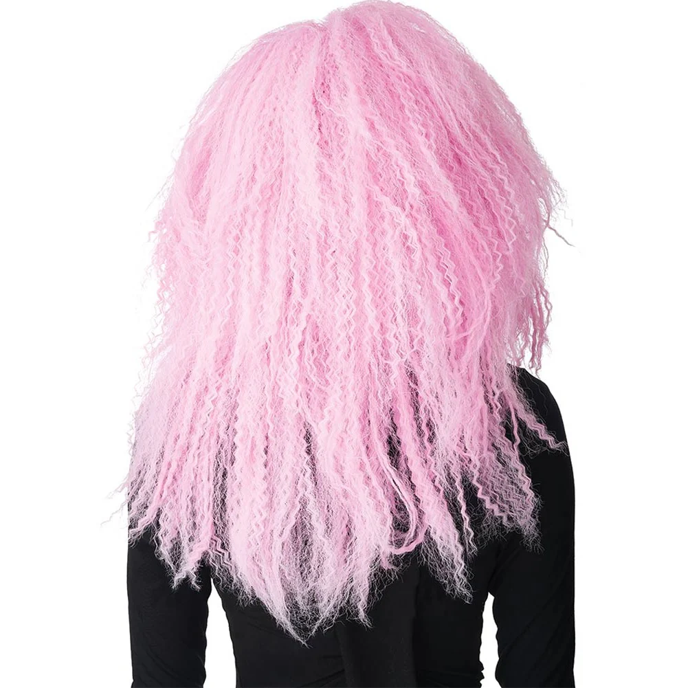 Crimped N Kooky Pink Wig - Image 3