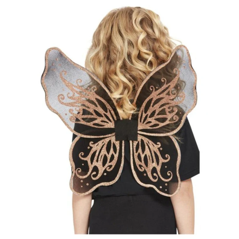 Dark Botanicals Butterfly Wings, Gold