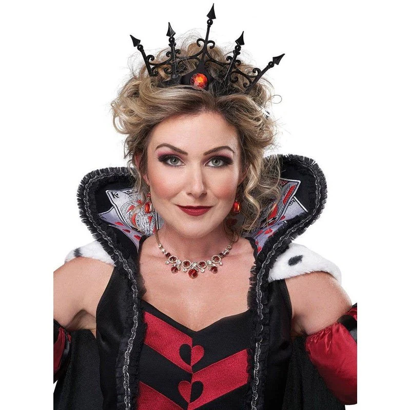 Dark Queen Of Hearts Deluxe Women's Storybook Costume - Image 8