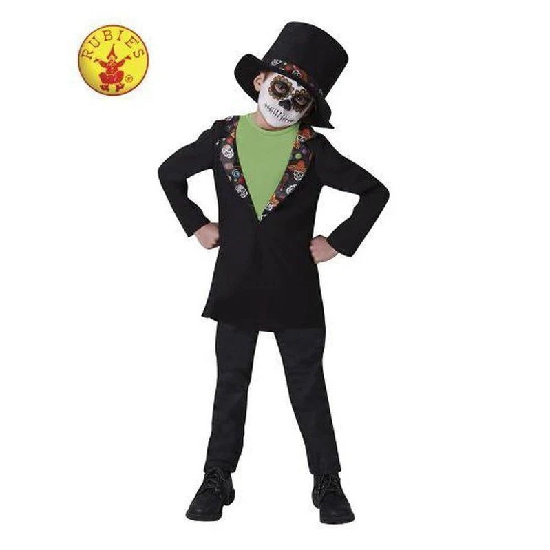Day Of The Dead Boys Costume Size L 7 8yr