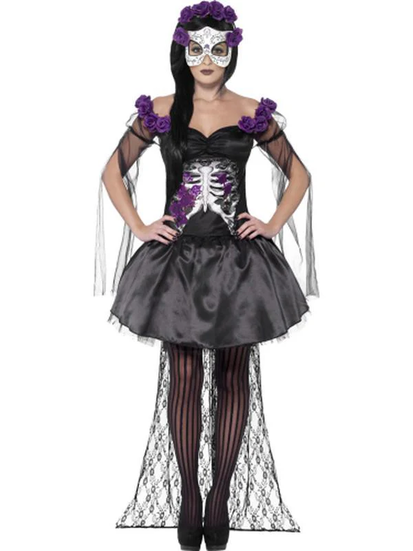 Day of the Dead Senorita Costume, Black