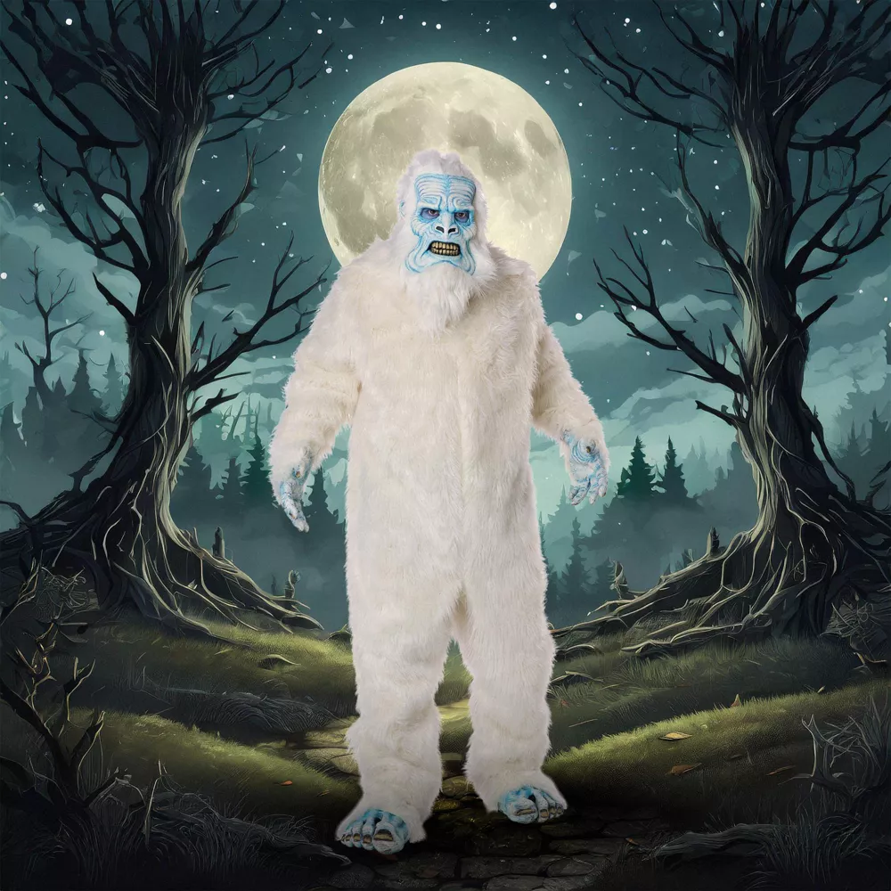 Deluxe Abominable Snowman With Premium Fur Adult Costume - Image 2