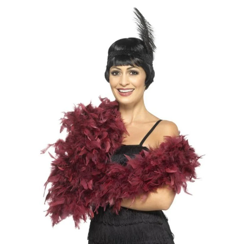 Deluxe Boa Burgundy