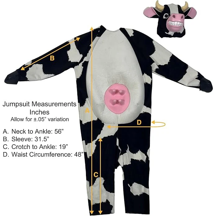 Deluxe Cow Mascot Adult Costume - Image 5