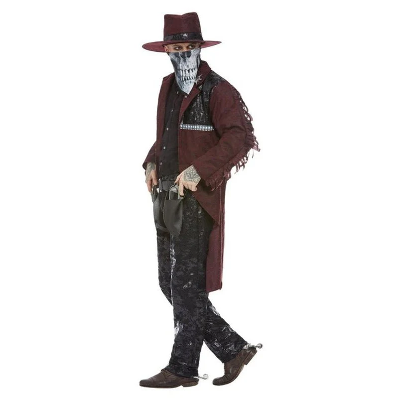 Deluxe Dark Spirit Western Cowboy Costume, Male - Image 3