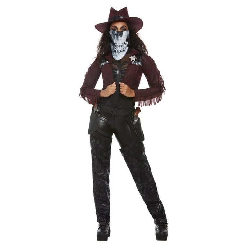 Deluxe Dark Spirit Western Cowgirl Costume, Female - Image 2