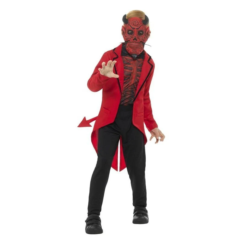 Deluxe Day of the Dead Devil Boy Costume - Image 4