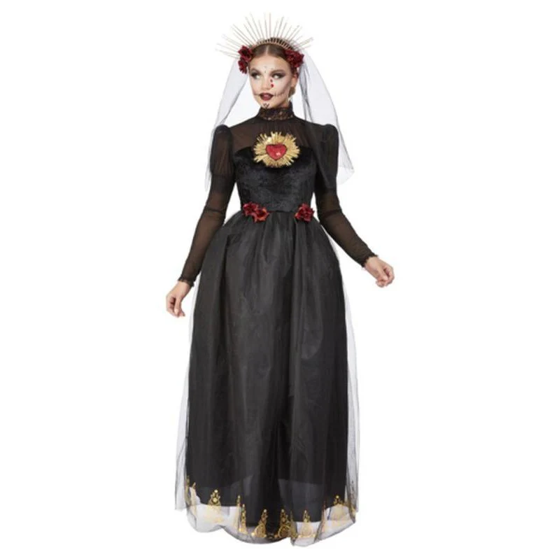 Deluxe Dotd Sacred Heart Bride Costume, Black