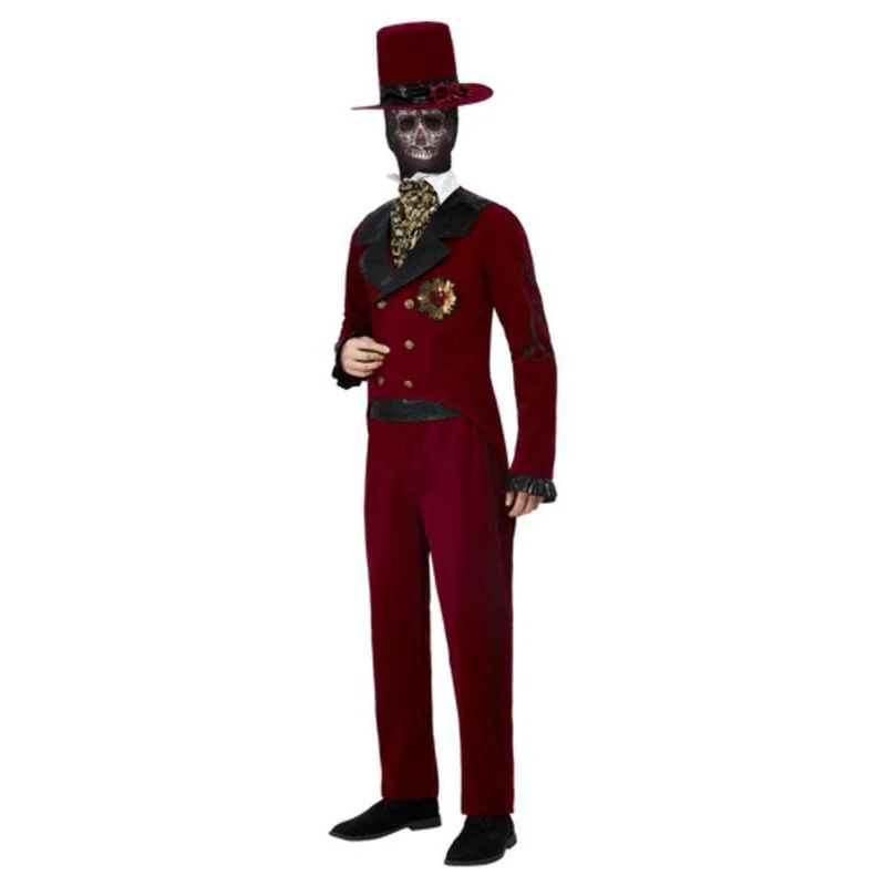 Deluxe Dotd Sacred Heart Groom Costume, Burgundy