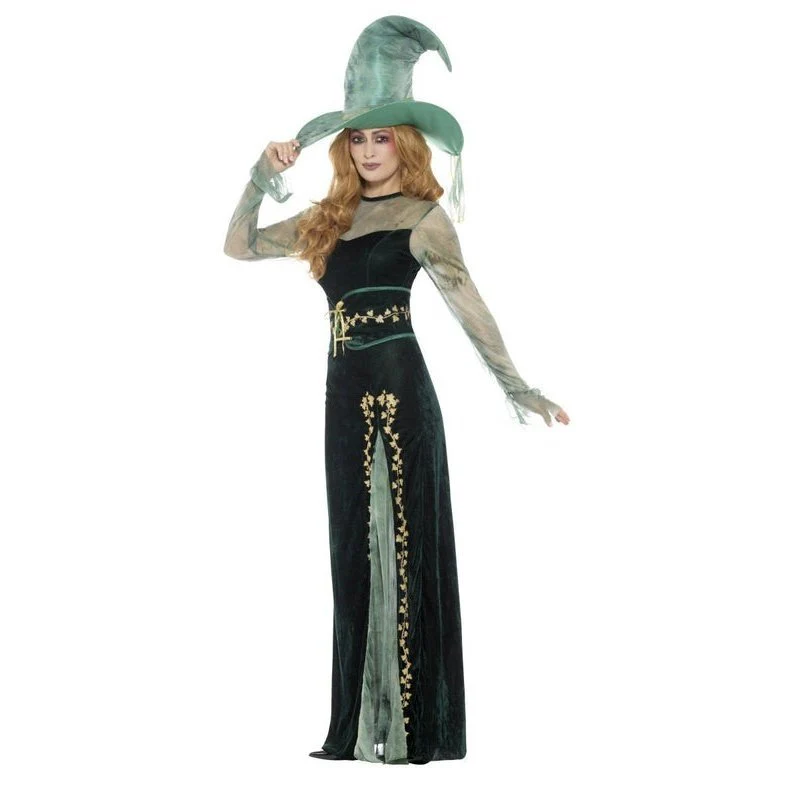 Deluxe Emerald Witch Costume - Image 2