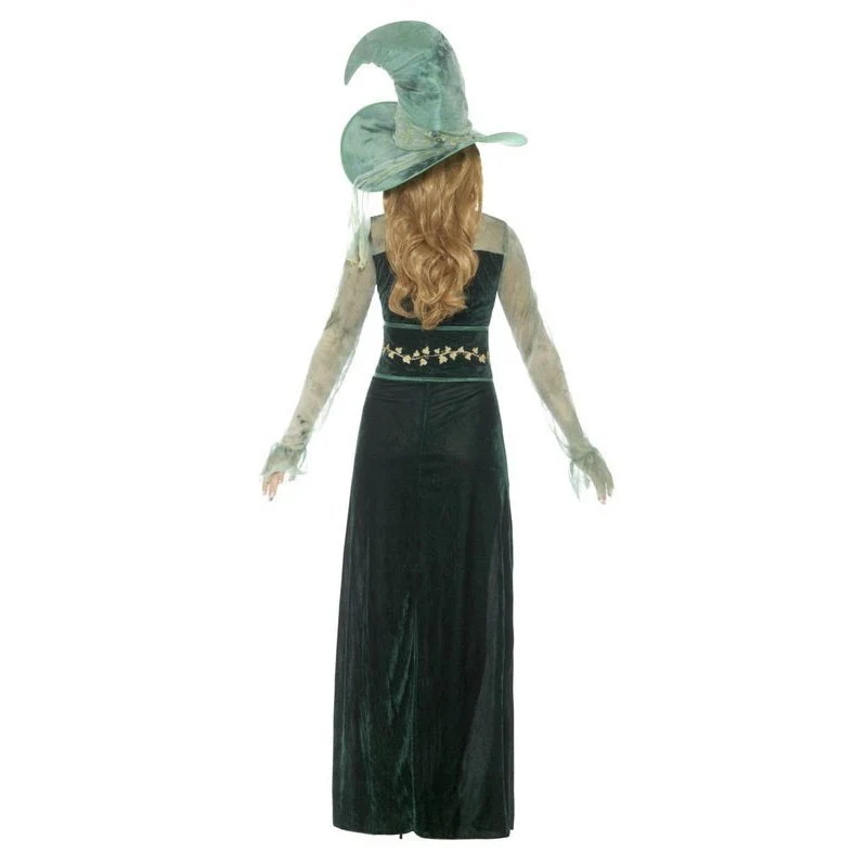 Deluxe Emerald Witch Costume - Image 3
