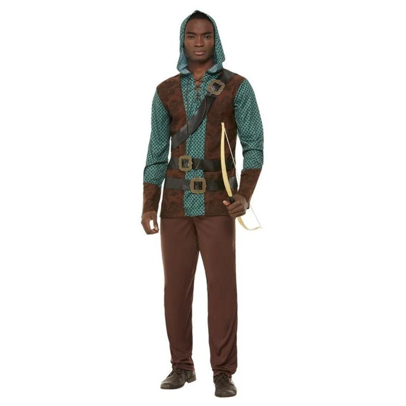 Deluxe Forest Archer Costume, Green, Male - Image 2